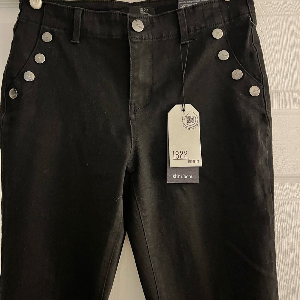 1822 Denim Women's Black Boot Cut Jeans